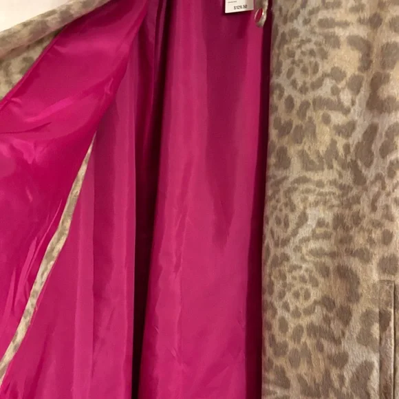 INC International Concepts Animal Print Cape Coat - Picture 7 of 10